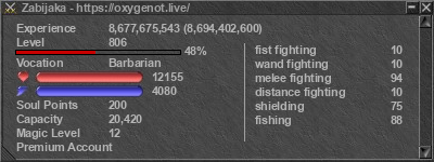 Signature for player Zabijaka