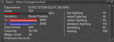 Signature for player Zokal